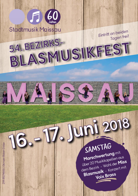 54. Bezirksblasmusikfest Maissau